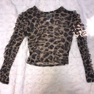see-through cheetah top